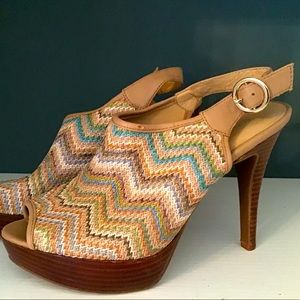 Nine West platform sandal heels